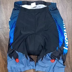Leobaiky Men's Cycling Shorts Padded Size L Black +Graphics New